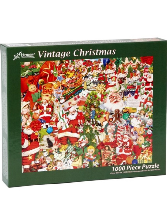 Vermont Christmas Other - Vermont Christmas Vintage Christmas 1000 Piece Jigsaw Puzzle